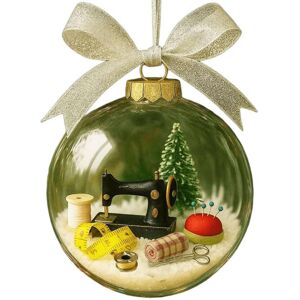 Unbranded (sewing machine) Elegant Snow Globe Ornament For Sewing Enthusiasts Tree Holiday Unbranded (sewing machine) Elegant Snow Globe Ornament For Sewing Enthusiasts Tree Holiday