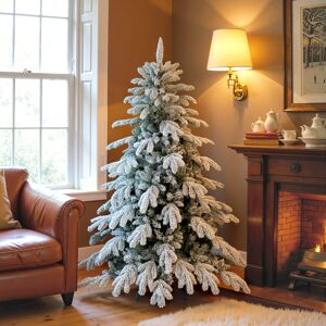 (XXS) HOMCOM Christmas Tree with Flocked Realistic Tips, Hinged Xmas Tree (XXS) HOMCOM Christmas Tree with Flocked Realistic Tips, Hinged Xmas Tree