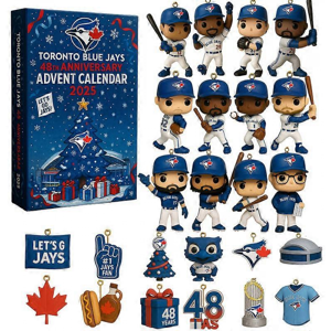 Unbranded Toronto Blue Jays MLB Christmas Blind Box Advent Tree Decoration 26x18x3cm Unbranded Toronto Blue Jays MLB Christmas Blind Box Advent Tree Decoration 26x18x3cm