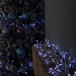 Premier 9.3m 720 LED Christmas Cluster String Lights with Timer in White on Clear Cable Premier 9.3m 720 LED Christmas Cluster String Lights with Timer in White on Clear Cable