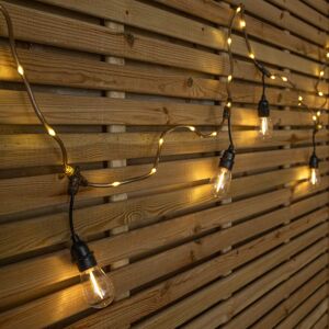 Premier 9.5m Set of 20 Connectable Festoon Drop Lights with LED Cable in Warm White Premier 9.5m Set of 20 Connectable Festoon Drop Lights with LED Cable in Warm White
