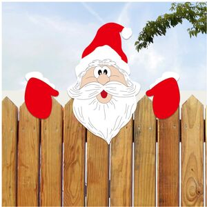 Unbranded (Style E) Snowman Santa Elk Claus Christmas Fence Peeker Decoration Outdoor Deco Unbranded (Style E) Snowman Santa Elk Claus Christmas Fence Peeker Decoration Outdoor Deco