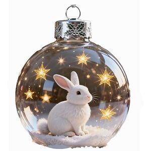 Unbranded (rabbit) 3D Wild Ball Holiday Decorations Lightweight Ideal Christmas for Trees Unbranded (rabbit) 3D Wild Ball Holiday Decorations Lightweight Ideal Christmas for Trees