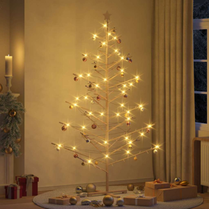 vidaXL Wooden Christmas Tree with Stand Natural 210 cm Solid pine wood vidaXL Wooden Christmas Tree with Stand Natural 210 cm Solid pine wood