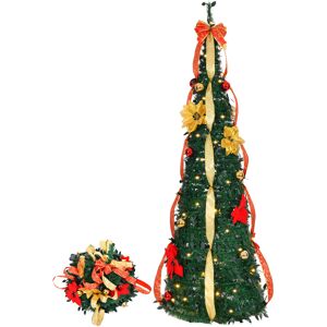 Unbranded 6FT Fully Decorated Pre-lit Pop Up Artificial Christmas Tree Decor Unbranded 6FT Fully Decorated Pre-lit Pop Up Artificial Christmas Tree Decor