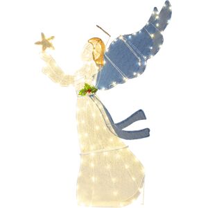 Costway 152cm/5 FT Lighted 3D Angel Christmas Decoration for Outdoor Indoor Costway 152cm/5 FT Lighted 3D Angel Christmas Decoration for Outdoor Indoor