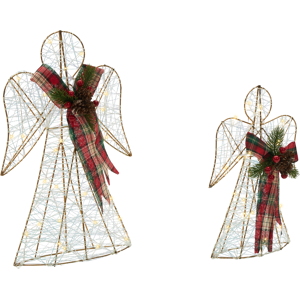 Beliani Christmas Decoration ANNSJON Angel 30/40 cm Multicolour Beliani Christmas Decoration ANNSJON Angel 30/40 cm Multicolour