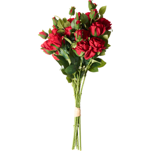 Beliani Artificial Flower Bouquet BOIRO 65 cm Red Beliani Artificial Flower Bouquet BOIRO 65 cm Red