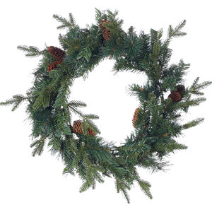Beliani Christmas Wreath Green Synthetic Material 60 cm Artificial Snow Pine Cons Seasonal Home Decor Beliani Christmas Wreath Green Synthetic Material 60 cm Artificial Snow Pine Cons Seasonal Home Decor