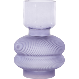 Beliani RODIA Violet Glass Flower Vase - Flower Vase Beliani RODIA Violet Glass Flower Vase - Flower Vase