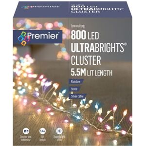 Premier 5.5M 800L Ultrabright Cluster Rainbow LED Lights Premier 5.5M 800L Ultrabright Cluster Rainbow LED Lights