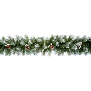 Premier Snow Tips, Cones & Berries Garland 2.7m Premier Snow Tips, Cones & Berries Garland 2.7m