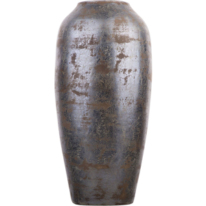 Beliani Decorative Vase LORCA Ceramic 48 cm Dark Grey Beliani Decorative Vase LORCA Ceramic 48 cm Dark Grey