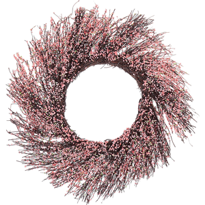 Beliani Pink Handmade Decorative Wreath - Decorative Wreath Beliani Pink Handmade Decorative Wreath - Decorative Wreath