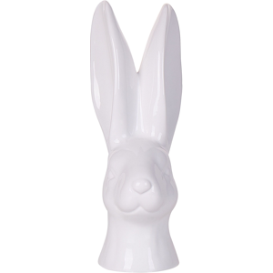 Beliani Bunny Head Ceramic Figurine - Easter Decor Beliani Bunny Head Ceramic Figurine - Easter Decor