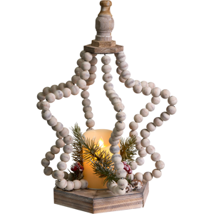 Beliani Christmas Decoration LED PATARI Star 42 cm Light Brown Beliani Christmas Decoration LED PATARI Star 42 cm Light Brown