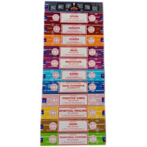 Satya Incense Set 12 x 15gram Includes: Nag, Super Hit, Oodh, Positive Vibes, Namaste, Satya Incense Set 12 x 15gram Includes: Nag, Super Hit, Oodh, Positive Vibes, Namaste,