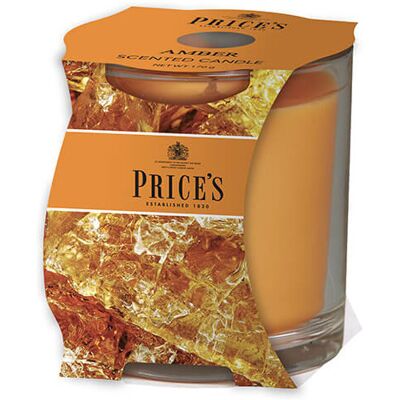 Price's - Amber Cluster Jar - Amber - Jar - Candle Price's - Amber Cluster Jar - Amber - Jar - Candle