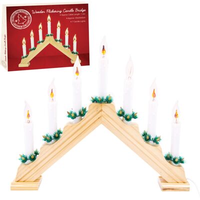 The Christmas Workshop - 70800 - Wooden - 7 Candles - Decorative item The Christmas Workshop - 70800 - Wooden - 7 Candles - Decorative item