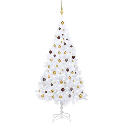 vidaXL White Pre-lit Christmas Tree - Christmas Tree vidaXL White Pre-lit Christmas Tree - Christmas Tree