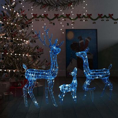 vidaXL Acrylic Reindeer Family Christmas Decoration - Christmas Decoration vidaXL Acrylic Reindeer Family Christmas Decoration - Christmas Decoration