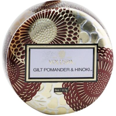 VOLUSPA Japonica Holiday Gilt Pomander & Hinoki scented candle - Home Fragrance VOLUSPA Japonica Holiday Gilt Pomander & Hinoki scented candle - Home Fragrance