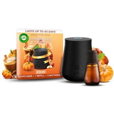 Air Wick - Pumpkin Spice Essential Mist Aroma Kit - 20ml - Aroma Kit Air Wick - Pumpkin Spice Essential Mist Aroma Kit - 20ml - Aroma Kit