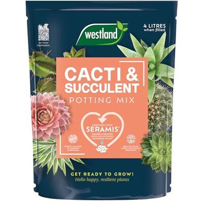 Westland Cacti Potting Mix 4L, Brown Westland Cacti Potting Mix 4L, Brown
