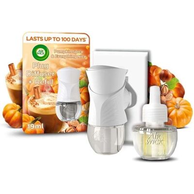 Air Wick - Plug In Diffuser - Pumpkin Spice - Diffuser Kit Air Wick - Plug In Diffuser - Pumpkin Spice - Diffuser Kit