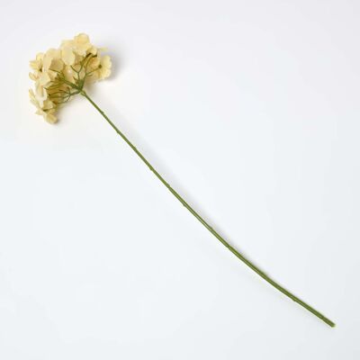 Homescapes Yellow Hydrangea Stem - Artificial, 60 cm Homescapes Yellow Hydrangea Stem - Artificial, 60 cm
