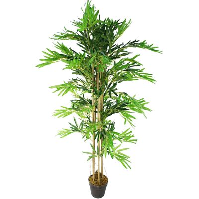 Leaf 150cm (5ft) Artificial Bamboo Plants Trees Green Leaf 150cm (5ft) Artificial Bamboo Plants Trees Green