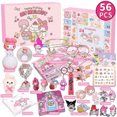 Unbranded (Pink) 24 Christmas Sanrio Days Countdown Advent Calendar Surprise Blind Gift Bo Unbranded (Pink) 24 Christmas Sanrio Days Countdown Advent Calendar Surprise Blind Gift Bo