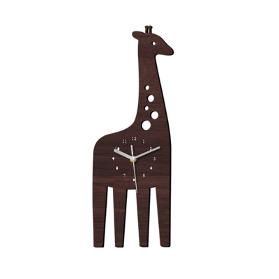Saudism Giraffe Wooden Clock Digital Silent Children'S Room Kindergarten Wall Decoration Saudism Giraffe Wooden Clock Digital Silent Children'S Room Kindergarten Wall Decoration