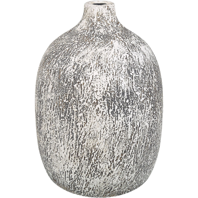 Beliani VIGO Grey Terracotta Flower Vase - Flower Vase Beliani VIGO Grey Terracotta Flower Vase - Flower Vase