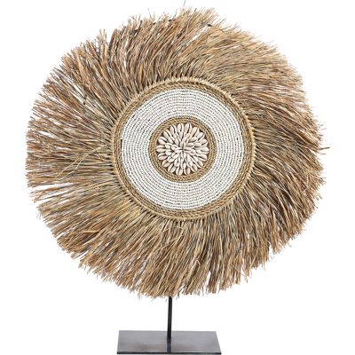 Beliani Natural Straw Ornament - Seaside Style Decor Beliani Natural Straw Ornament - Seaside Style Decor