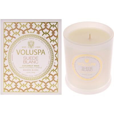 Voluspa - Suede Blanc Classic Candle - 60hr Burn Voluspa - Suede Blanc Classic Candle - 60hr Burn