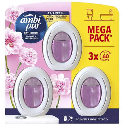 Ambipur Bathroom Flowers and Spring - Air Freshener Ambipur Bathroom Flowers and Spring - Air Freshener