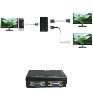 Unbranded 2 Ports VGA Splitter SVGA Video LCD Splitter Box Adapter for PC LCD TV Projector Unbranded 2 Ports VGA Splitter SVGA Video LCD Splitter Box Adapter for PC LCD TV Projector