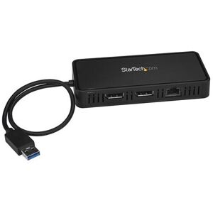 StarTech.com USB to Dual DisplayPort Mini Docking Station - Dual 4K 60Hz - GbE - StarTech.com USB to Dual DisplayPort Mini Docking Station - Dual 4K 60Hz - GbE -