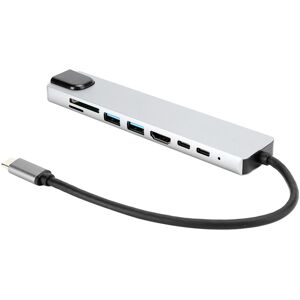 Unbranded 8 In 1 TypeC to 4K for HDMI Docking Station Adapter Fast Charger Dock Station Unbranded 8 In 1 TypeC to 4K for HDMI Docking Station Adapter Fast Charger Dock Station