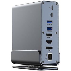 Unbranded For 15 In 1 Usbc Docking Station 4k Hd Vertical Hub With Triple Monitor Unbranded For 15 In 1 Usbc Docking Station 4k Hd Vertical Hub With Triple Monitor