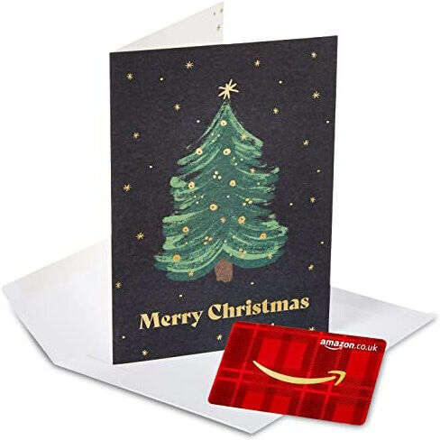 Amazon EU S.à.r.l. Amazon.co.uk Gift Card for Any Amount in Christmas Tree Premium Greeting Card