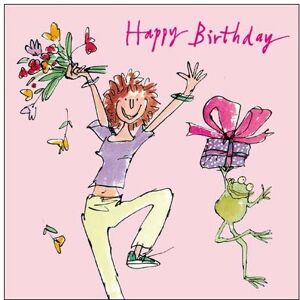 Woodmansterne Female Birthday Card (WDM9204) Quentin Blake - Special Day - Lady & Frog Woodmansterne Female Birthday Card (WDM9204) Quentin Blake - Special Day - Lady & Frog