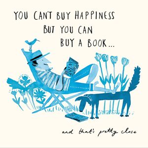 Woodmansterne Can't Buy Happiness Embossed Illustrated Birthday Greeting Card Livin' It Cards Woodmansterne Can't Buy Happiness Embossed Illustrated Birthday Greeting Card Livin' It Cards