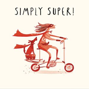 Woodmansterne Simply Super Embossed Illustrated Birthday Greeting Card Livin' It Cards Woodmansterne Simply Super Embossed Illustrated Birthday Greeting Card Livin' It Cards