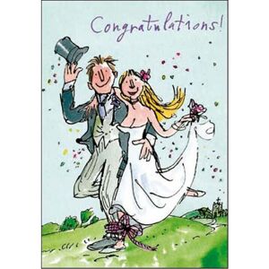 Woodmansterne Quentin Blake Wedding Congratulations Greeting Card Popular Range Cards Woodmansterne Quentin Blake Wedding Congratulations Greeting Card Popular Range Cards