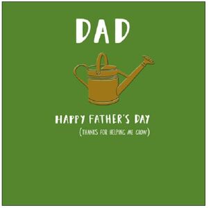 Woodmansterne Dad Thanks For Helping Me Grow Father's Day Foiled Greeting Card Alpha Cards Woodmansterne Dad Thanks For Helping Me Grow Father's Day Foiled Greeting Card Alpha Cards