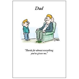Woodmansterne Thanks For Almost Everything Funny Father's Day Greeting Card Cordellcartoons Woodmansterne Thanks For Almost Everything Funny Father's Day Greeting Card Cordellcartoons
