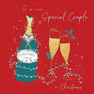 Woodmansterne Special Couple Christmas Tipple Greetings Card - Peach and Prosecco Xmas Cards Woodmansterne Special Couple Christmas Tipple Greetings Card - Peach and Prosecco Xmas Cards