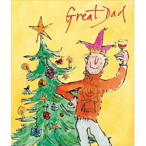 Woodmansterne Great Dad Celebrating Quentin Blake Christmas Greeting Card Art Xmas Cards Woodmansterne Great Dad Celebrating Quentin Blake Christmas Greeting Card Art Xmas Cards